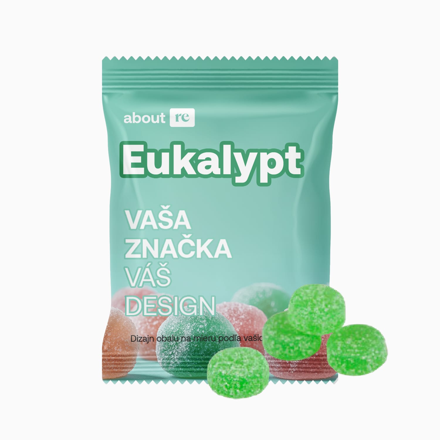 Gumové cukríky Eukalyptus