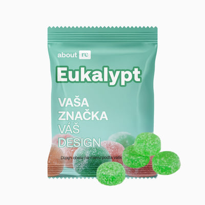 Gumové cukríky Eukalyptus